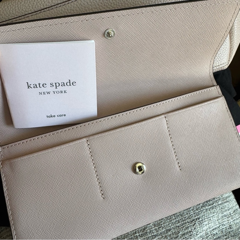 Kate Spade Abbott Palevellum Large Tote and Wallet - Picture 14 of 16